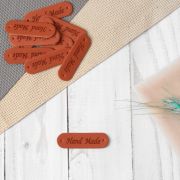 Нашивка из кожзама «Hand Made»