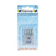 Иглы для быт. шв. машин «Gamma» универс. 5 шт. в блистере №130