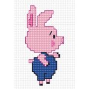 LUCA-S Набор для вышивания крестом «BRODERIE» Пятачок